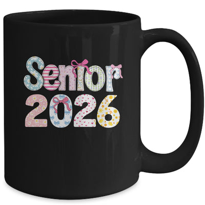 Senior 2026 Pastel Floral Class Of 2026 Girls Coquette Bow Mug | siriusteestore