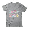 Senior 2026 Pastel Floral Class Of 2026 Girls Coquette Bow Shirt & Hoodie | siriusteestore