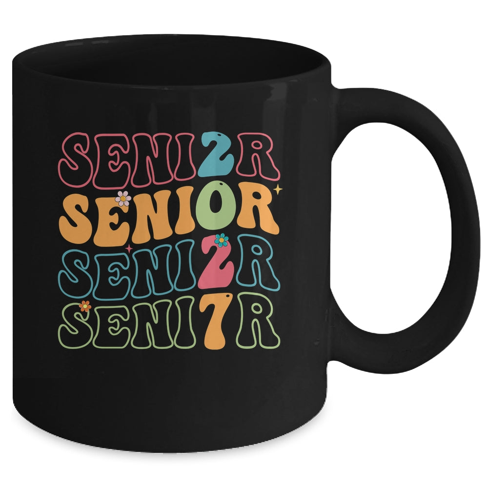 Senior 2027 Class Of 2027 Seniors Graduation Retro Groovy Mug | siriusteestore