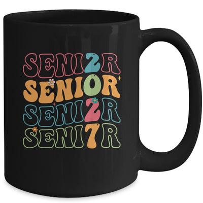 Senior 2027 Class Of 2027 Seniors Graduation Retro Groovy Mug | siriusteestore