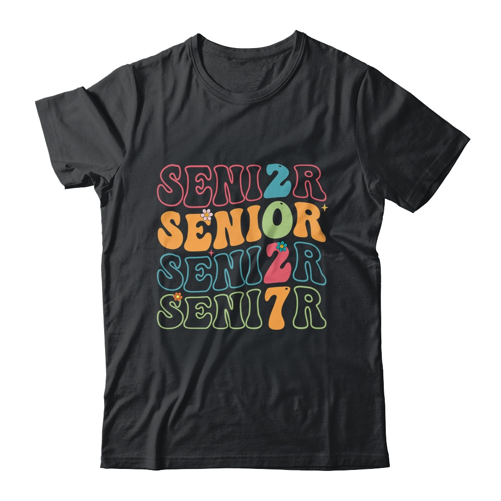 Senior 2027 Class Of 2027 Seniors Graduation Retro Groovy Shirt & Hoodie | siriusteestore
