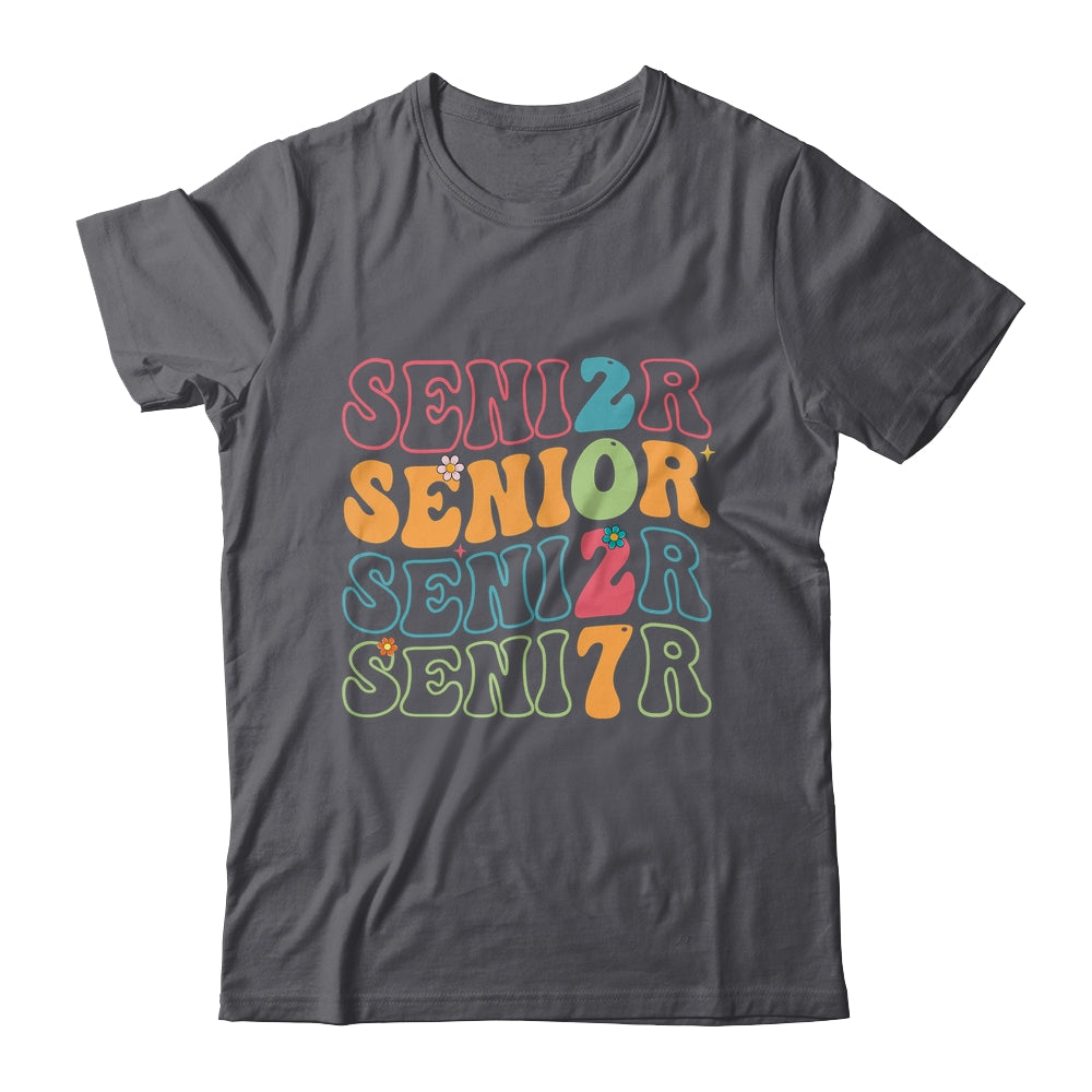 Senior 2027 Class Of 2027 Seniors Graduation Retro Groovy Shirt & Hoodie | siriusteestore