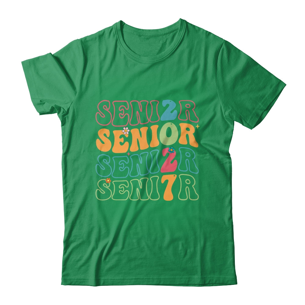 Senior 2027 Class Of 2027 Seniors Graduation Retro Groovy Shirt & Hoodie | siriusteestore