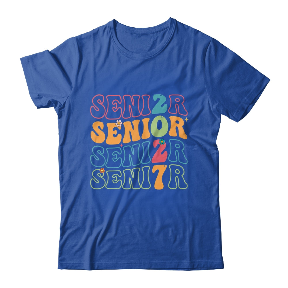 Senior 2027 Class Of 2027 Seniors Graduation Retro Groovy Shirt & Hoodie | siriusteestore