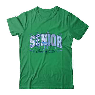 Senior 2027 Floral Class Of 2027 Coquette Bow Graduation Shirt & Hoodie | siriusteestore