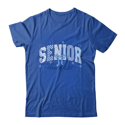 Senior 2027 Floral Class Of 2027 Coquette Bow Graduation Shirt & Hoodie | siriusteestore