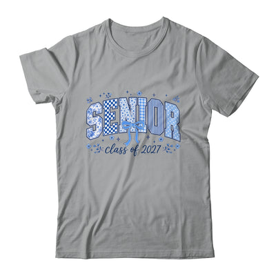 Senior 2027 Floral Class Of 2027 Coquette Bow Graduation Shirt & Hoodie | siriusteestore