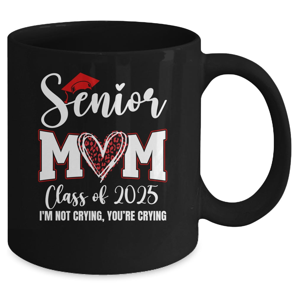 Senior Mom Class Of 2025 Senior Mama 2025 Graduation Leopard Mug | siriusteestore
