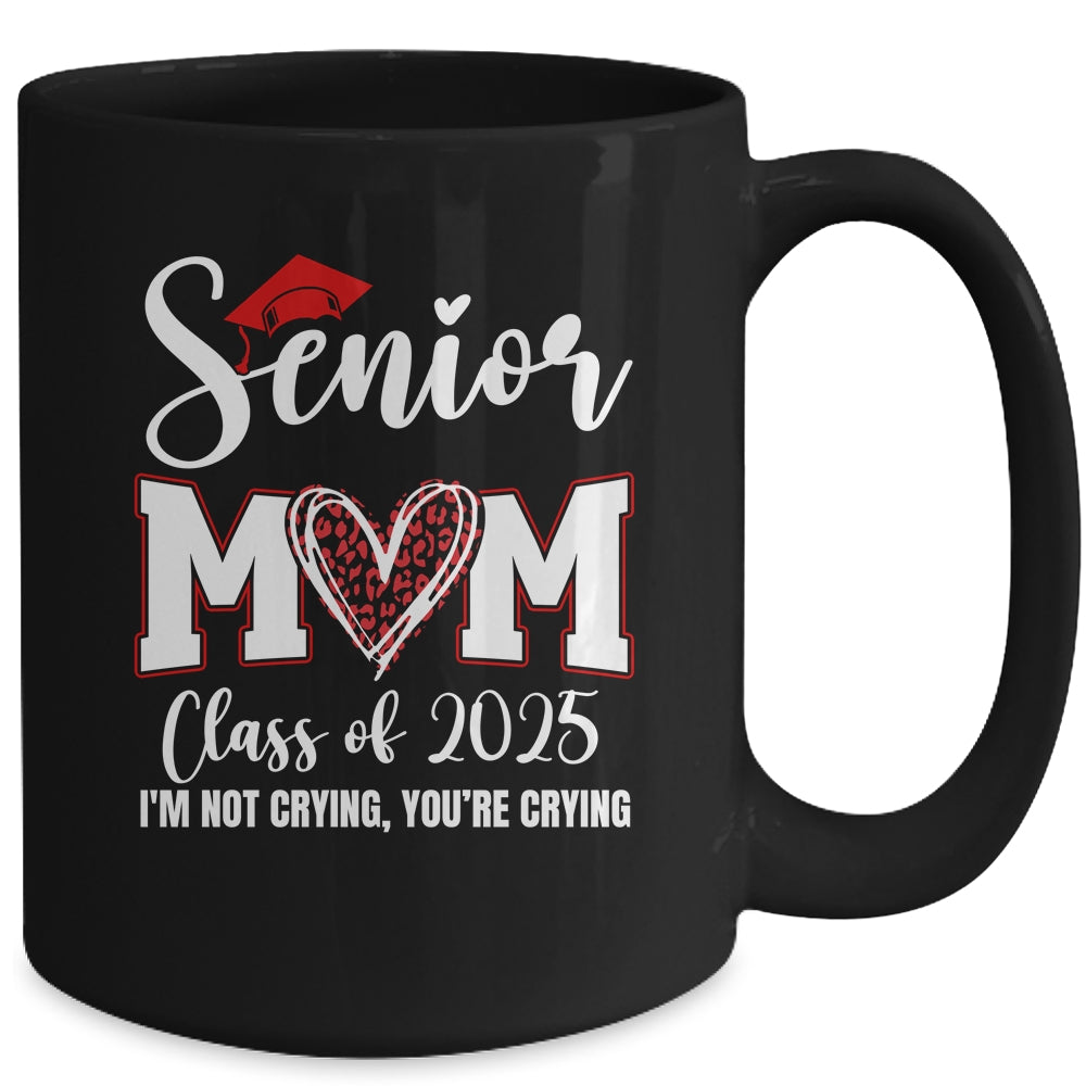 Senior Mom Class Of 2025 Senior Mama 2025 Graduation Leopard Mug | siriusteestore