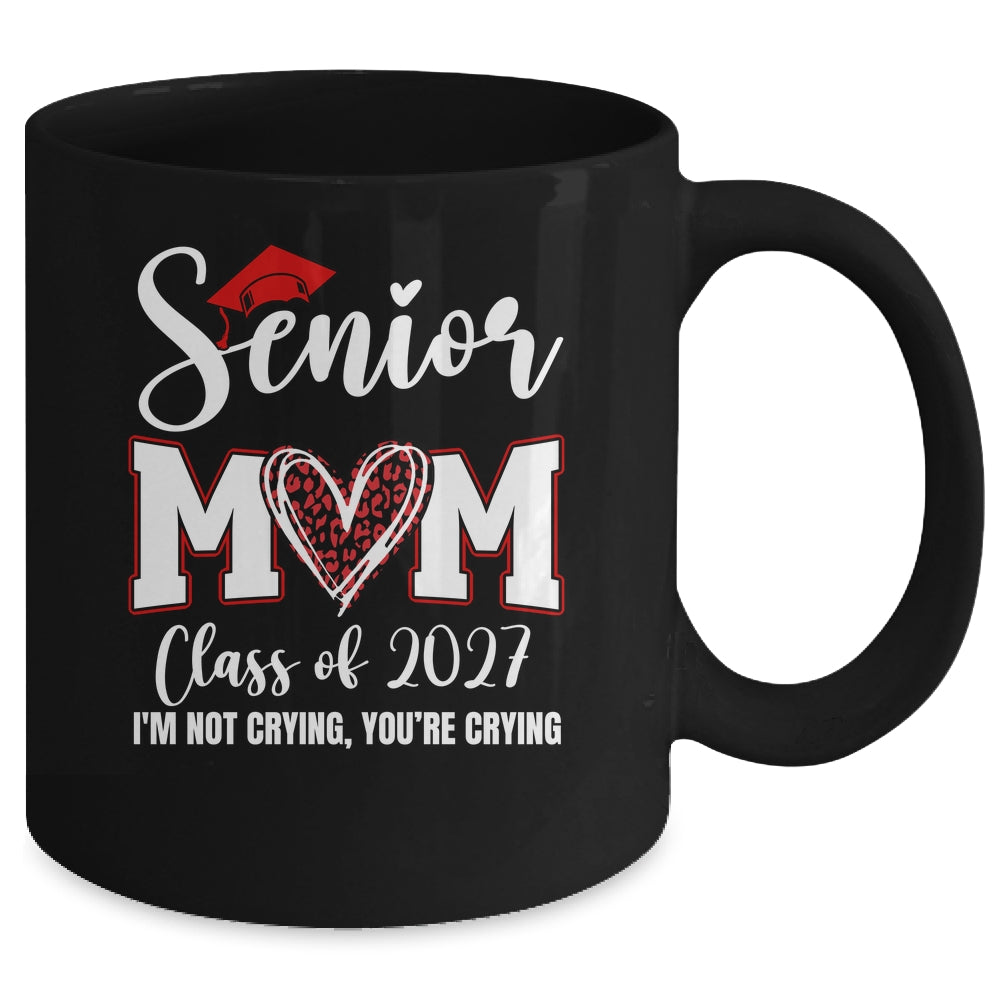 Senior Mom Class Of 2027 Senior Mama 2027 Graduation Leopard Mug | siriusteestore