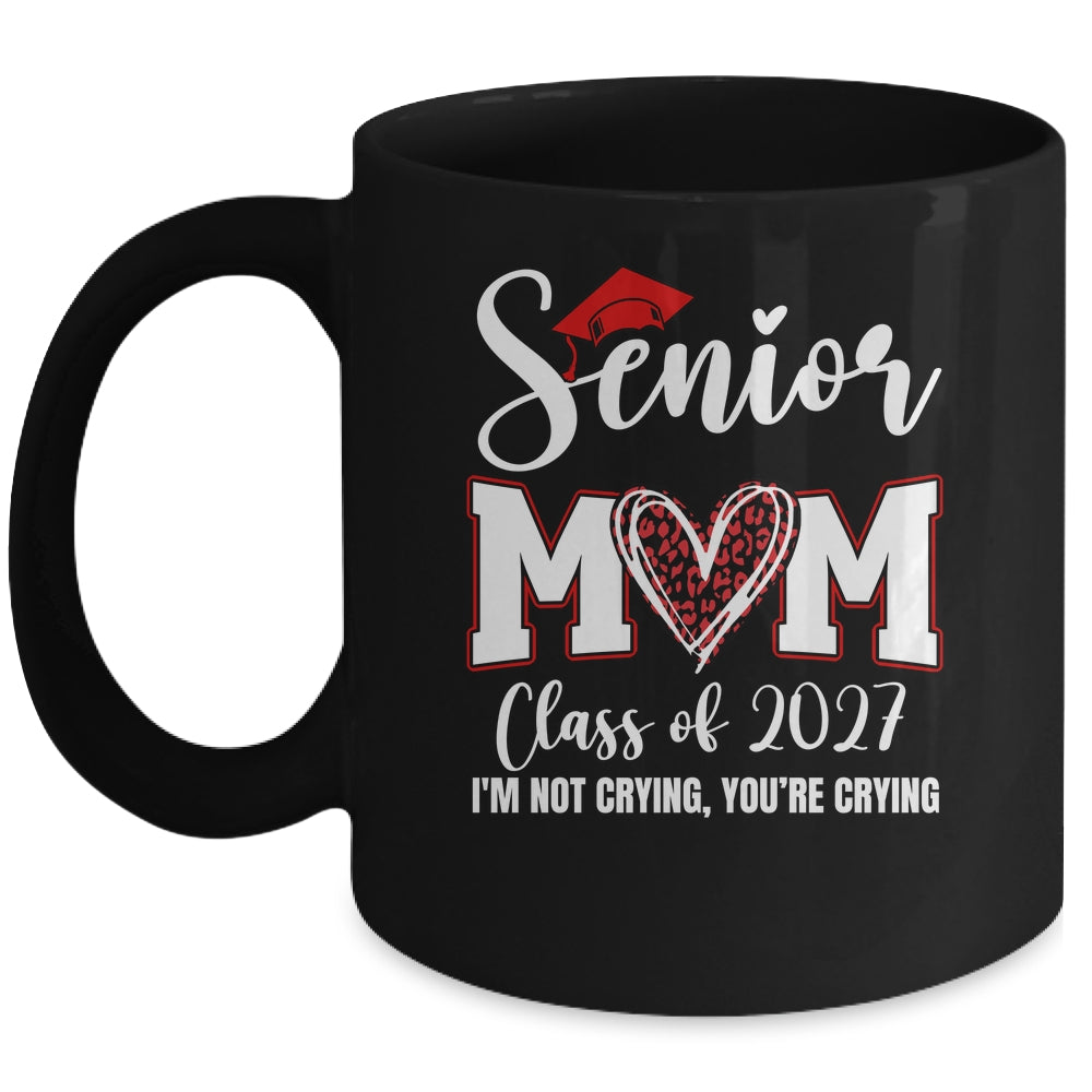 Senior Mom Class Of 2027 Senior Mama 2027 Graduation Leopard Mug | siriusteestore