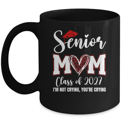 Senior Mom Class Of 2027 Senior Mama 2027 Graduation Leopard Mug | siriusteestore