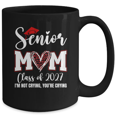Senior Mom Class Of 2027 Senior Mama 2027 Graduation Leopard Mug | siriusteestore