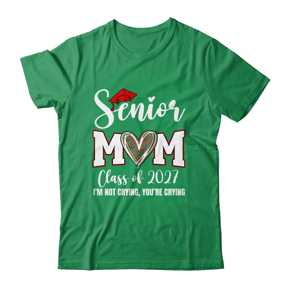 Senior Mom Class Of 2027 Senior Mama 2027 Graduation Leopard Shirt & Hoodie | siriusteestore