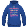 September 1945 80 Years Of Being Awesome Retro 80th Birthday Shirt & Tank Top | siriusteestore