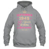 September 1945 80 Years Of Being Awesome Retro 80th Birthday Shirt & Tank Top | siriusteestore