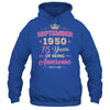 September 1950 75 Years Of Being Awesome Retro 75th Birthday Shirt & Tank Top | siriusteestore