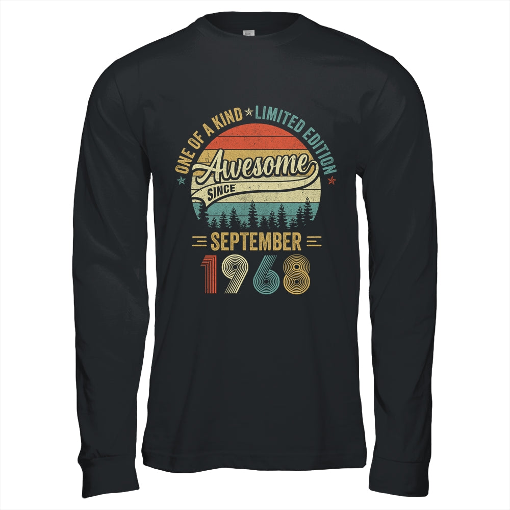 September 1968 Vintage 55 Years Old Retro 55th Birthday Shirt & Hoodie | siriusteestore