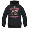 September 1970 55 Years Of Being Awesome Retro 55th Birthday Shirt & Tank Top | siriusteestore