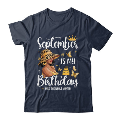 September Is My Birthday African American Woman Birthday Queen Shirt & Tank Top | siriusteestore