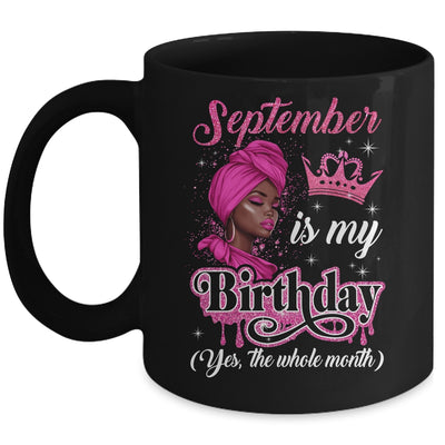 September Is My Birthday African Black Women Birthday Queen Mug | siriusteestore