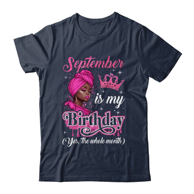 September Is My Birthday African Black Women Birthday Queen Shirt & Tank Top | siriusteestore