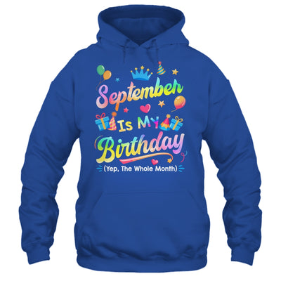 September Is My Birthday Yes The Whole Month Bday Tie Dye Shirt & Tank Top | siriusteestore