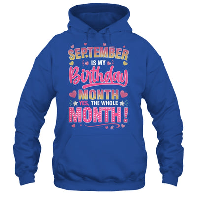 September Is My Birthday Yes The Whole Month For Women Girls Shirt & Tank Top | siriusteestore
