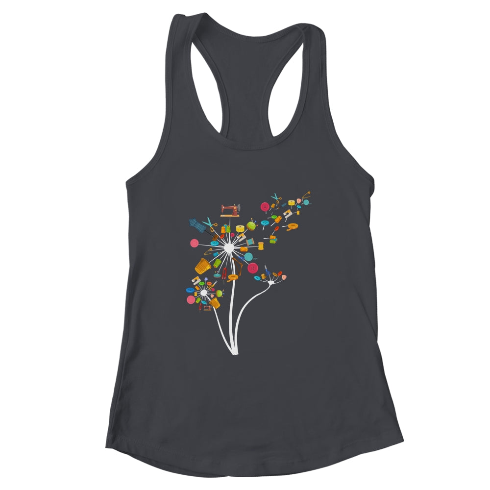 Sewing Quilting Design For Women Mom Dandelion Flowers Shirt & Tank Top | siriusteestore