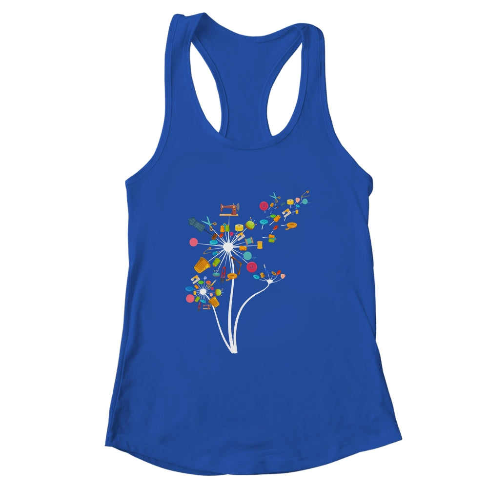 Sewing Quilting Design For Women Mom Dandelion Flowers Shirt & Tank Top | siriusteestore