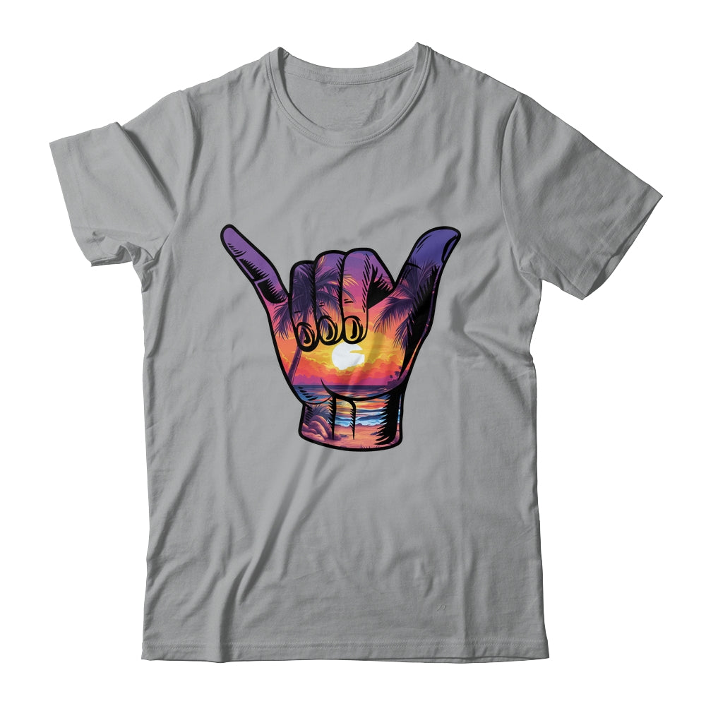 Shaka Hand Sign Aloha Surfing Surf Summer Vacation Beach Shirt & Tank Top | siriusteestore
