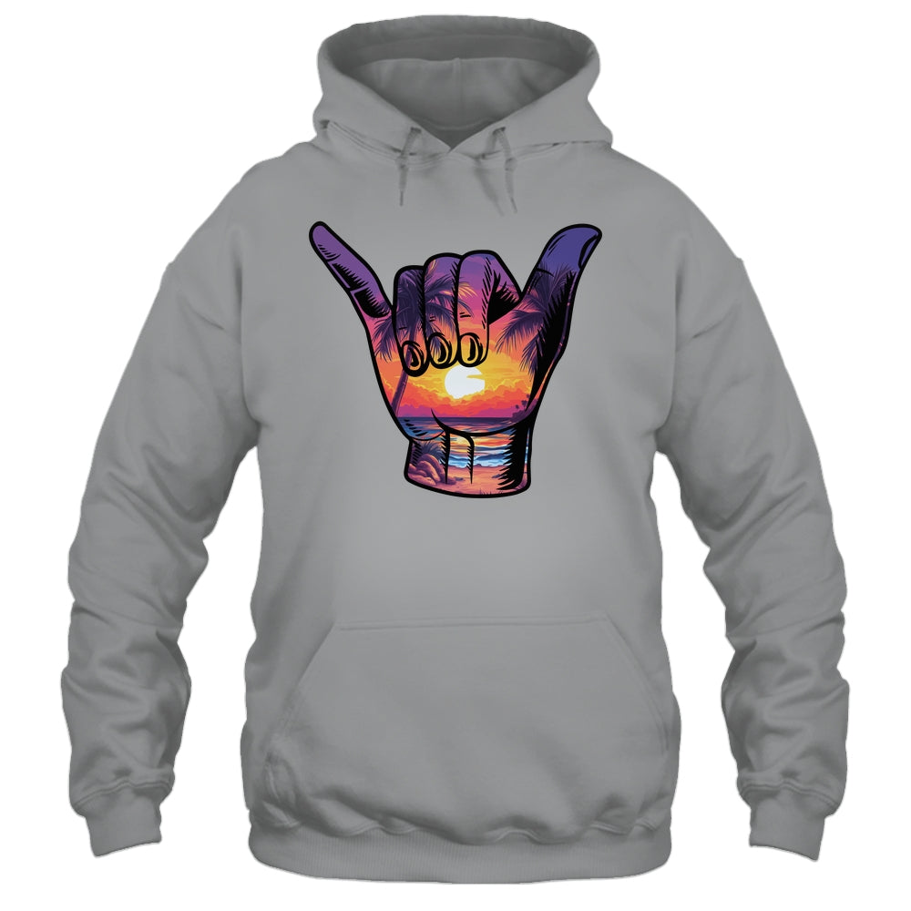 Shaka Hand Sign Aloha Surfing Surf Summer Vacation Beach Shirt & Tank Top | siriusteestore