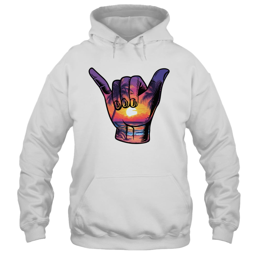 Shaka Hand Sign Aloha Surfing Surf Summer Vacation Beach Shirt & Tank Top | siriusteestore