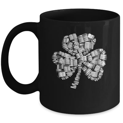 Shamrock Books Green St. Patrick's Day Bookworm Librarian Mug | siriusteestore