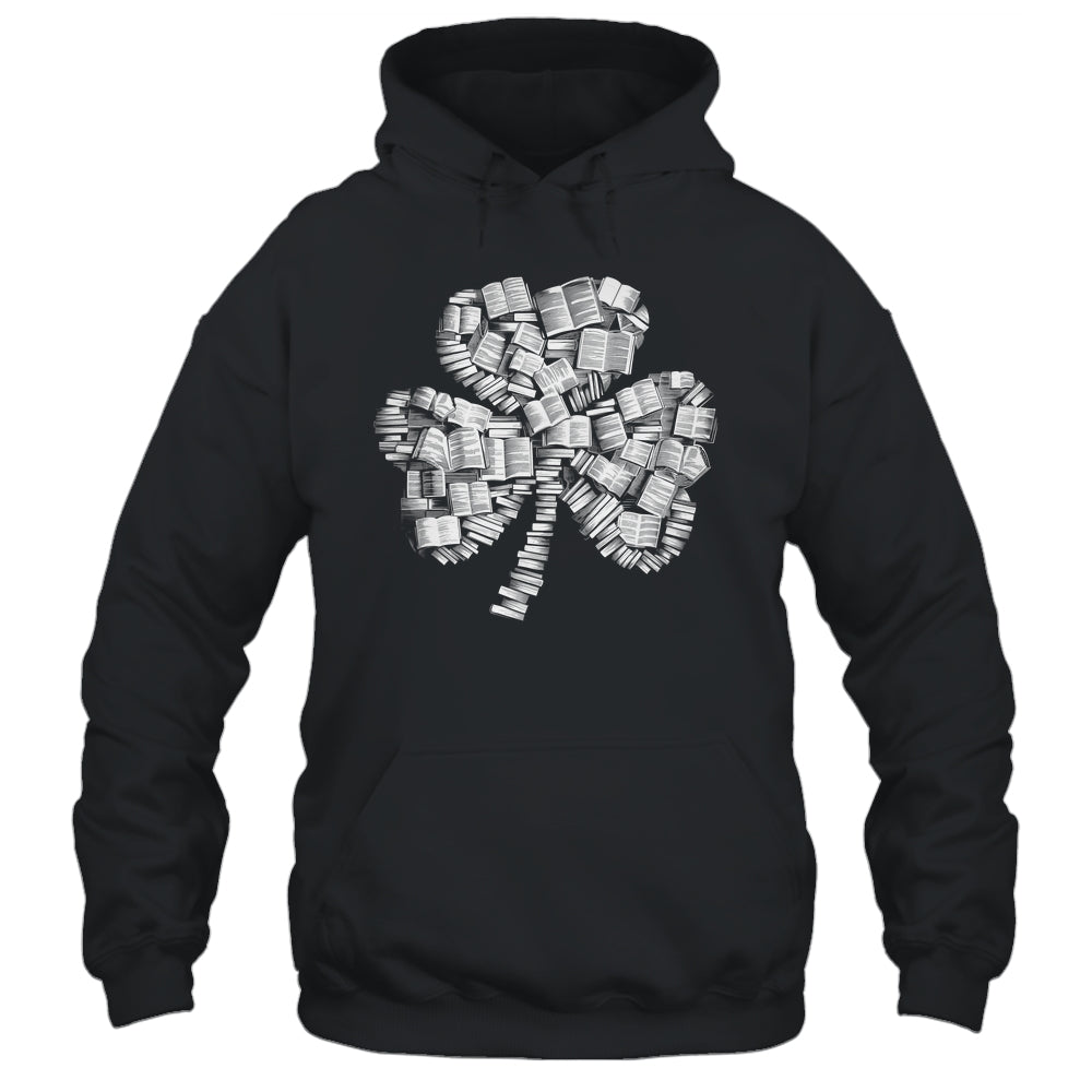 Shamrock Books Green St. Patrick's Day Bookworm Librarian Shirt & Hoodie | siriusteestore