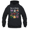 She Is A Teacher Coquette Bow Happy First Day Back To School Shirt & Hoodie | siriusteestore