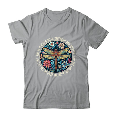 She Is Clothed With Strength Christian Bible Religious Faith Shirt & Hoodie | siriusteestore