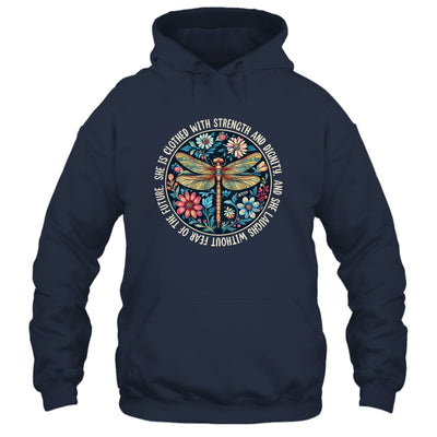She Is Clothed With Strength Christian Bible Religious Faith Shirt & Hoodie | siriusteestore