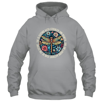 She Is Clothed With Strength Christian Bible Religious Faith Shirt & Hoodie | siriusteestore