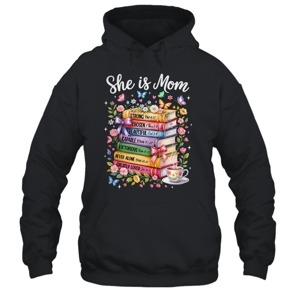 She Is Mom Christian Mama Bible Verse Mother's Day Women Shirt & Hoodie | siriusteestore