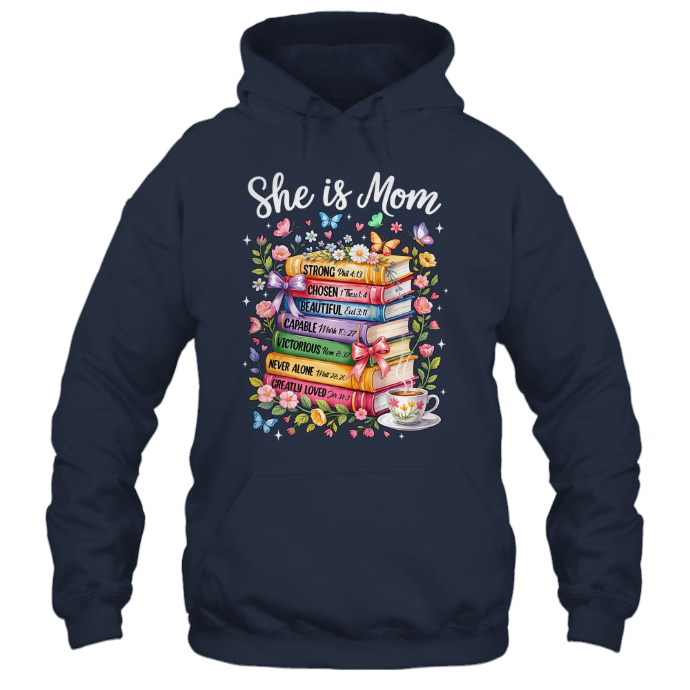 She Is Mom Christian Mama Bible Verse Mother's Day Women Shirt & Hoodie | siriusteestore