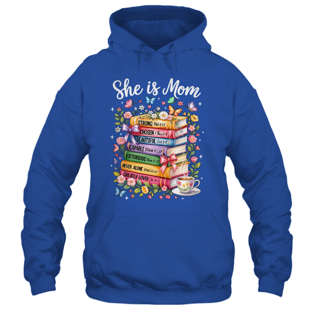 She Is Mom Christian Mama Bible Verse Mother's Day Women Shirt & Hoodie | siriusteestore
