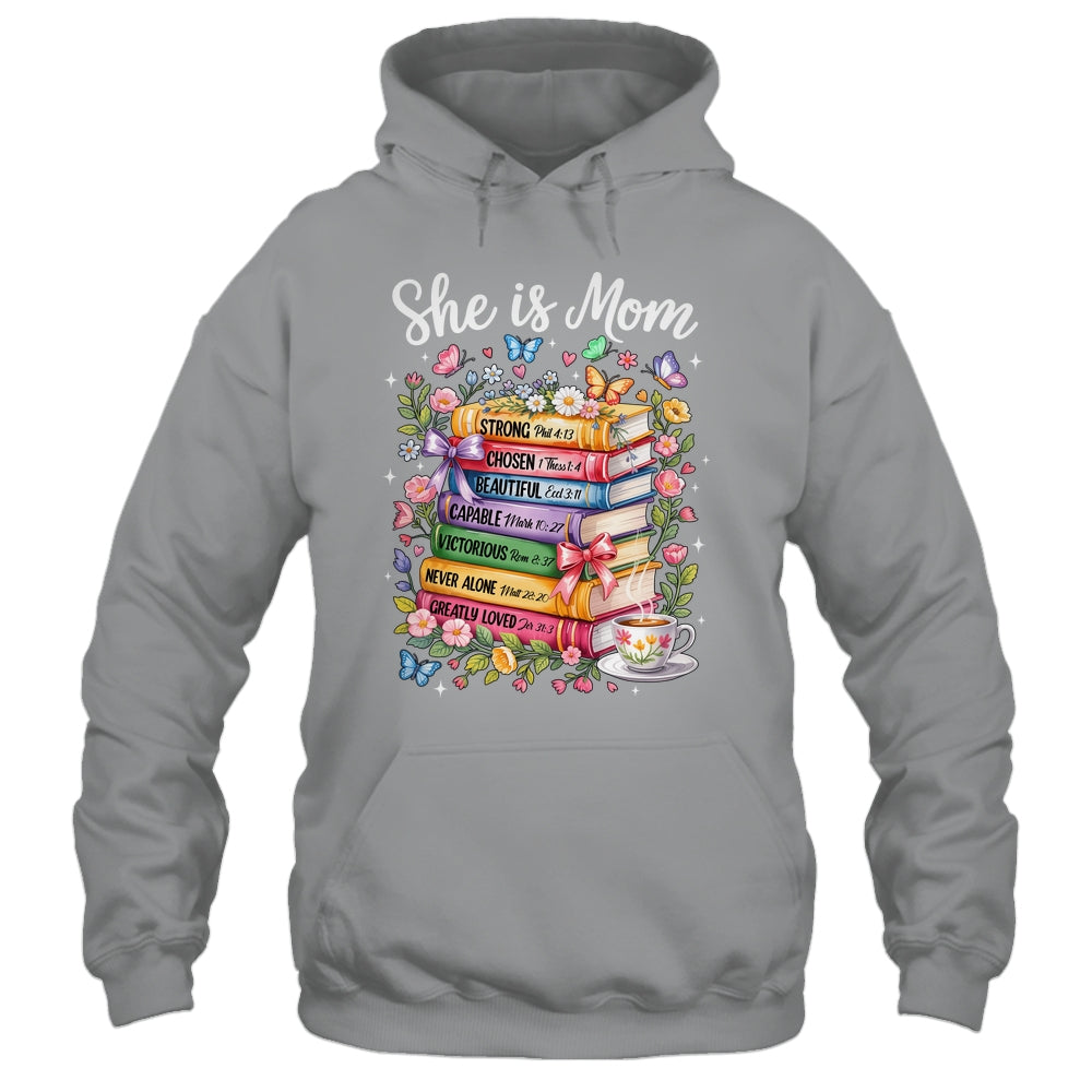 She Is Mom Christian Mama Bible Verse Mother's Day Women Shirt & Hoodie | siriusteestore