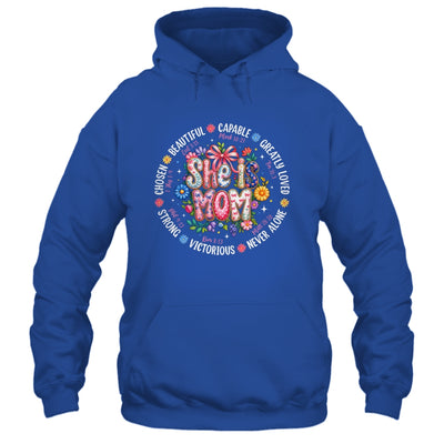 She Is Mom Christian Mom Coquette Faith Bible Mothers Day Shirt & Hoodie | siriusteestore