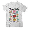 She Is Teacher Mom Christian Bible Verses Floral Mothers Day Shirt & Sweatshirt | siriusteestore