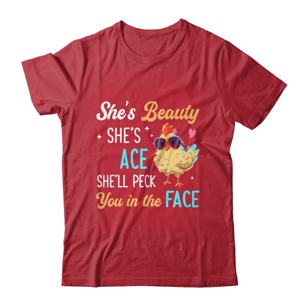 She's Beauty She's Grace Farmer Chicken Lady Girl Lover Shirt & Tank Top | siriusteestore