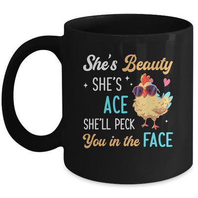 She's Beauty She's Grace Farmer Chicken Lady Girl Lover Mug | siriusteestore