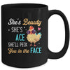 She's Beauty She's Grace Farmer Chicken Lady Girl Lover Mug | siriusteestore