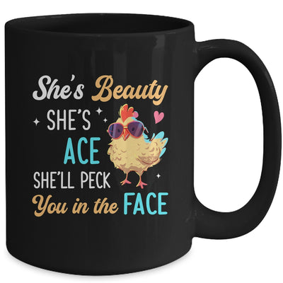 She's Beauty She's Grace Farmer Chicken Lady Girl Lover Mug | siriusteestore