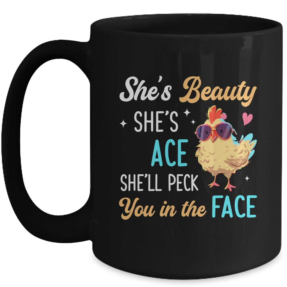 She's Beauty She's Grace Farmer Chicken Lady Girl Lover Mug | siriusteestore